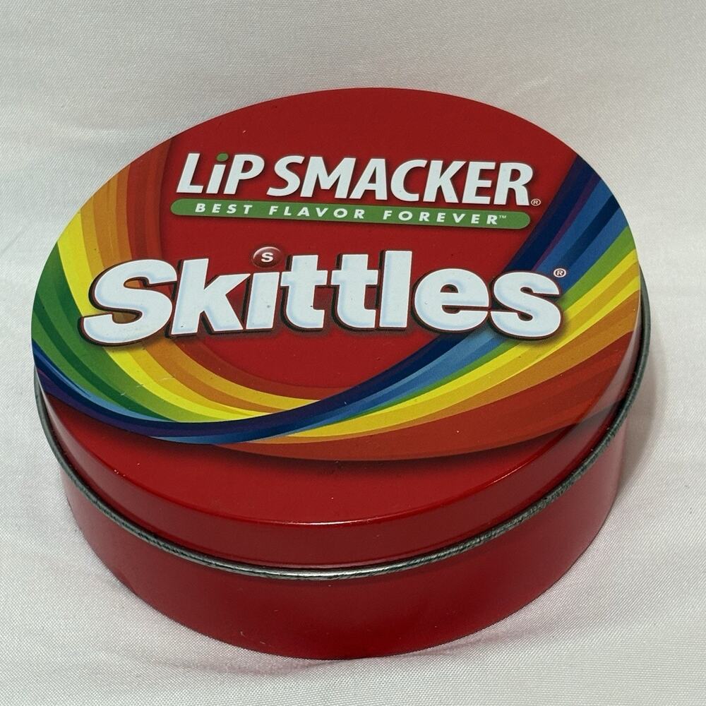 Skittles 4 Piece Lip Smackers with Collectible Tin